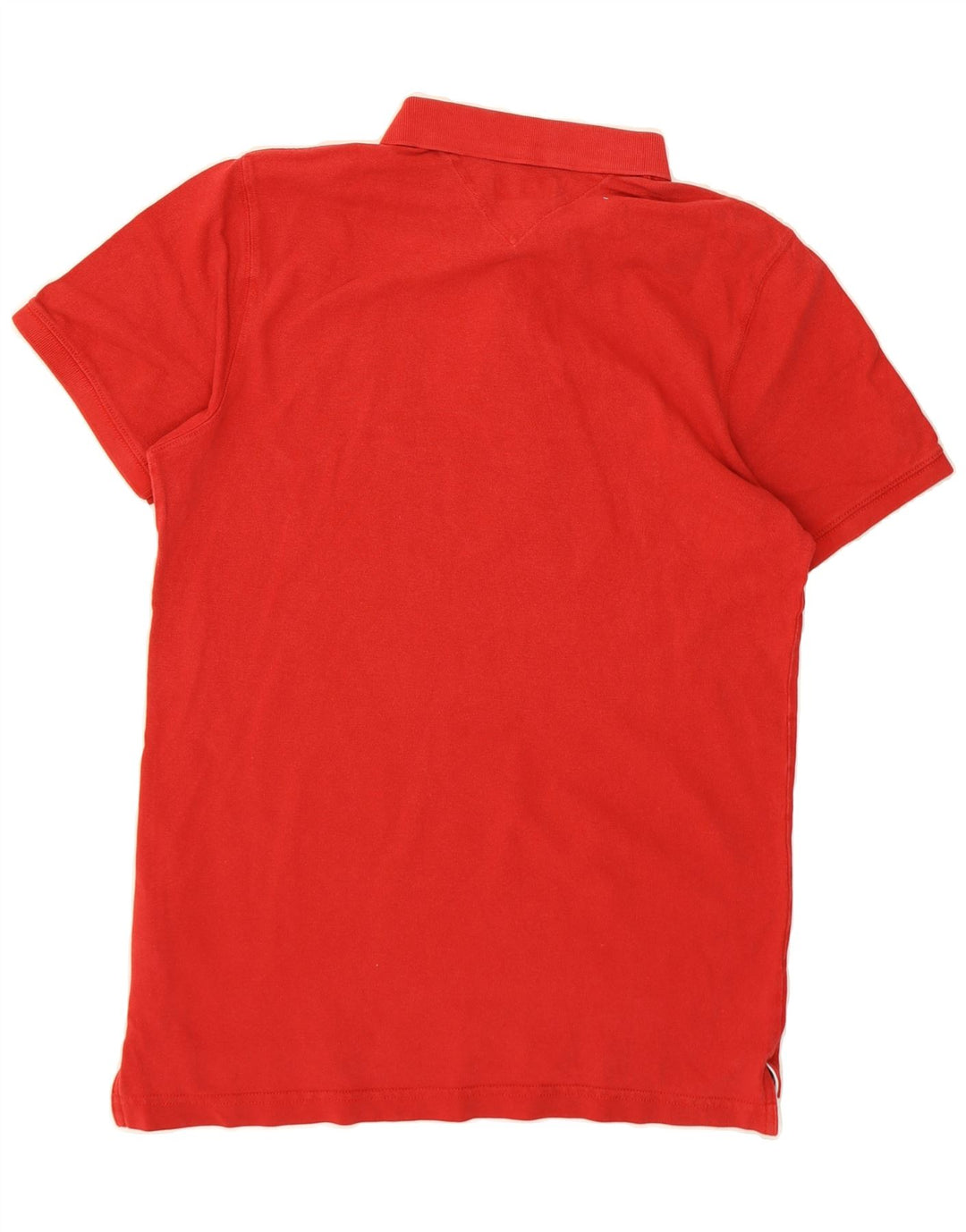 TOMMY HILFIGER Mens Polo Shirt Large Red Cotton Vintage Tommy Hilfiger and Second-Hand Tommy Hilfiger from Messina Hembry 