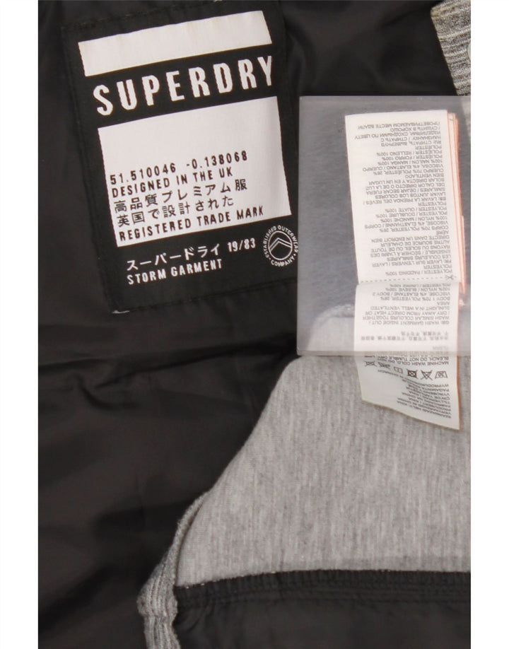 SUPERDRY ženska podstavljena jakna s kapuljačom UK 12 srednje siva boja