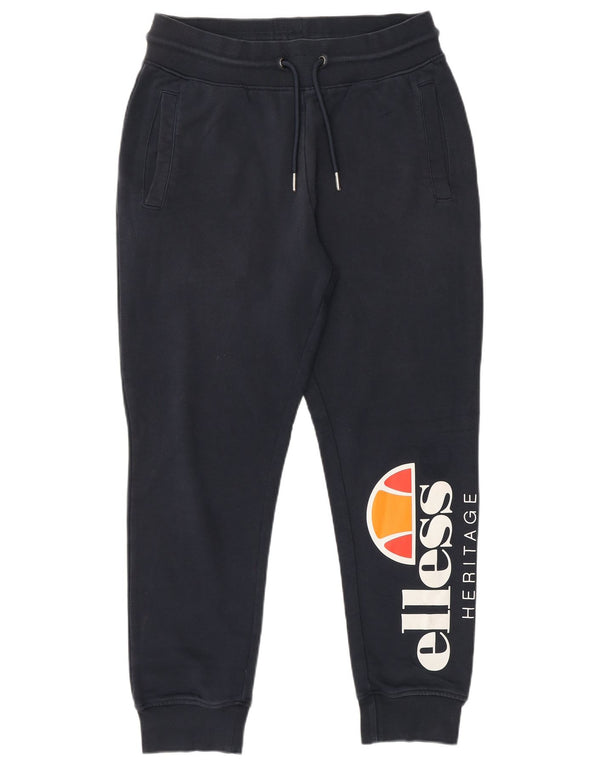 ELLESSE Ženske Heritage Trenirke Hlače Joggers UK 14 srednje tamnoplave