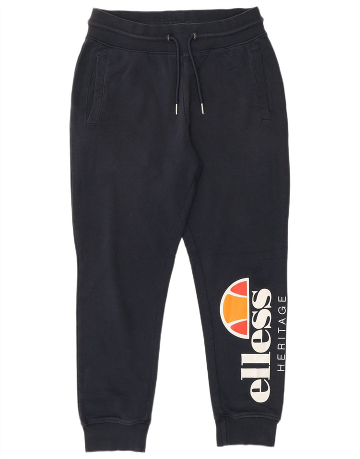ELLESSE Ženske Heritage Trenirke Hlače Joggers UK 14 srednje tamnoplave