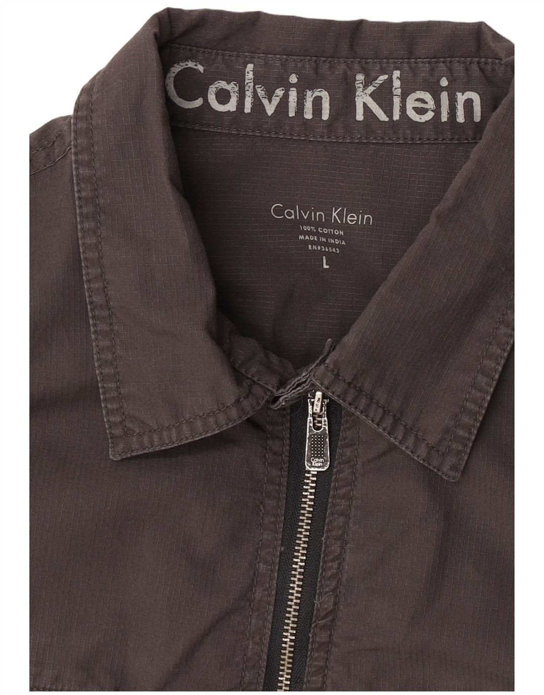 Calvin Klein muška vojna košulja velika siva pamučna