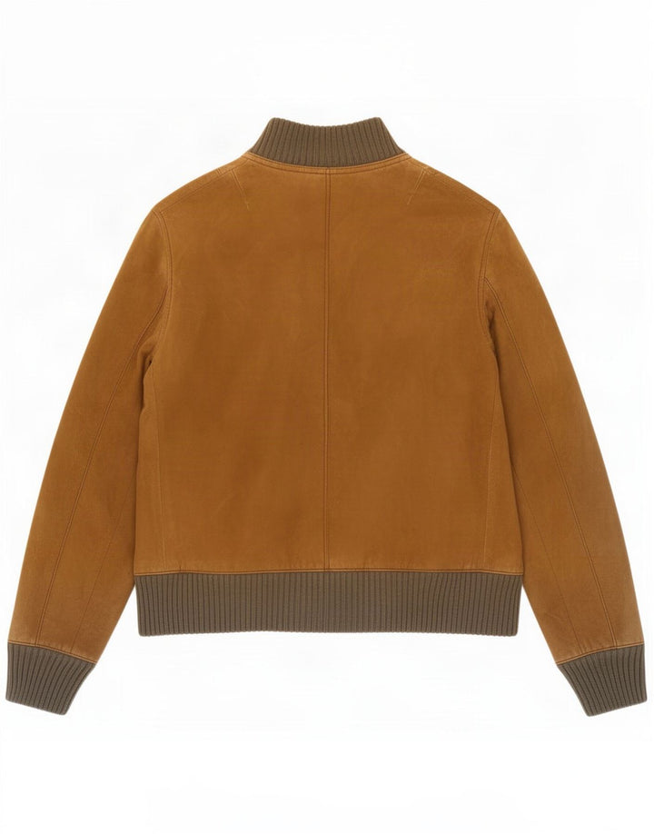 Vintage muška bomber jakna od brušene kože UK 34 XS smeđa