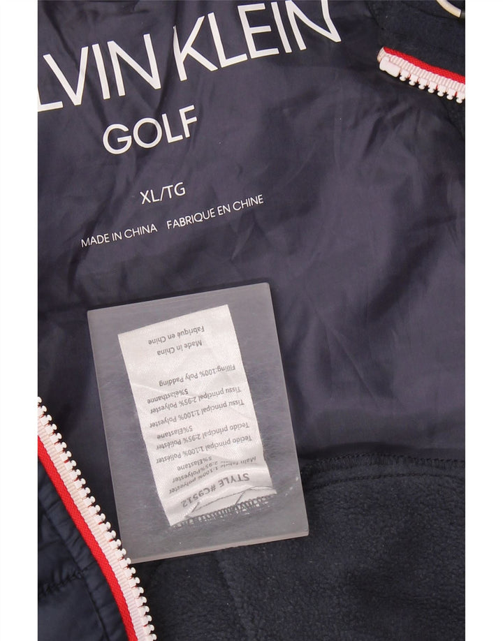 CALVIN KLEIN Muška podstavljena jakna UK 42 XL tamnoplavi poliester