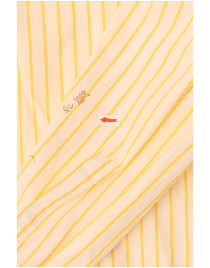 HUGO BOSS Muška košulja veličina 40 15 3/4 pamuk na srednje žute pruge