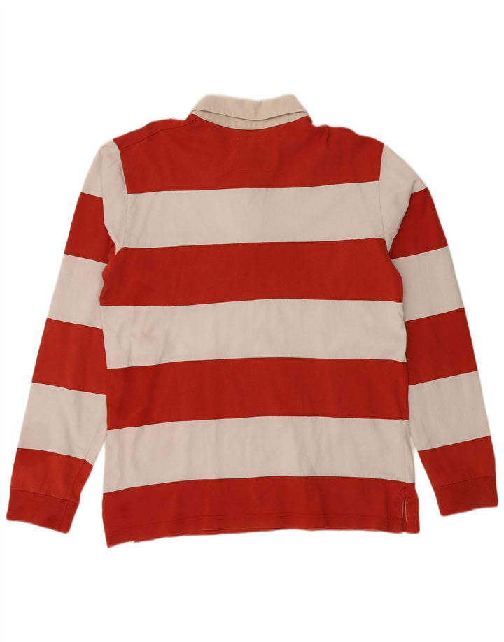 TIMBERLAND muška ragbi polo majica dugih rukava srednje crvene pruge