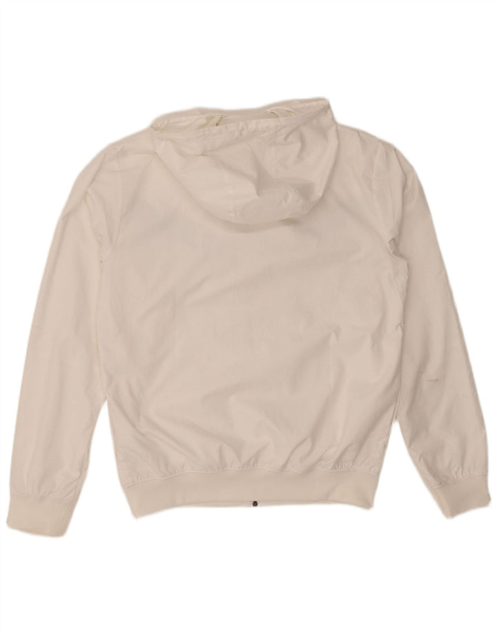 Nike muška bomber jakna s kapuljačom UK 36 mali bijeli poliester u boji