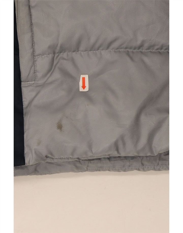 Adidas muška podstavljena jakna s tri pruge UK 40 Large Grey Colourblock