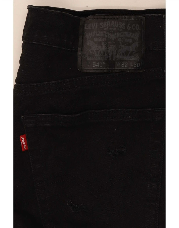 Levi's ženske 541 traper kratke hlače W32 veliki crni pamuk
