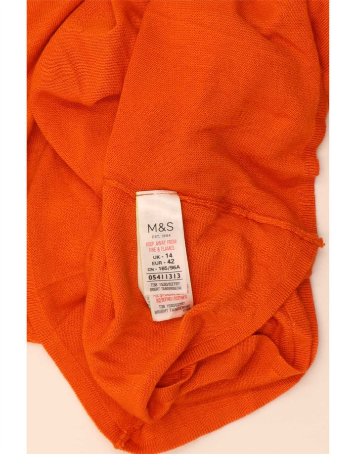 Top ženske bluze Marks & Spencer UK 14 srednje narančasta akril