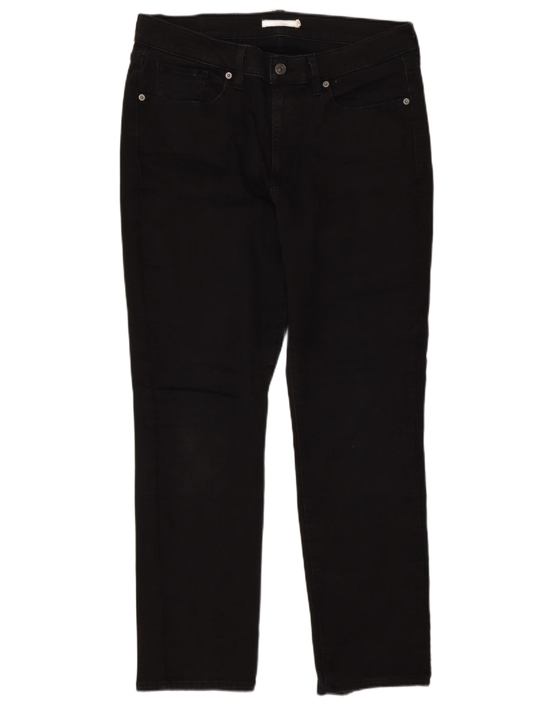 Levi's ženske klasične ravne traperice W32 L30 crni pamuk
