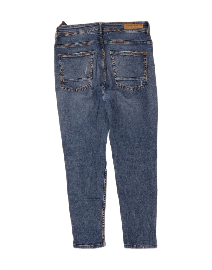 ZARA Mens Distressed Slim Jeans W32 L27 Blue Cotton Vintage Zara and Second-Hand Zara from Messina Hembry 