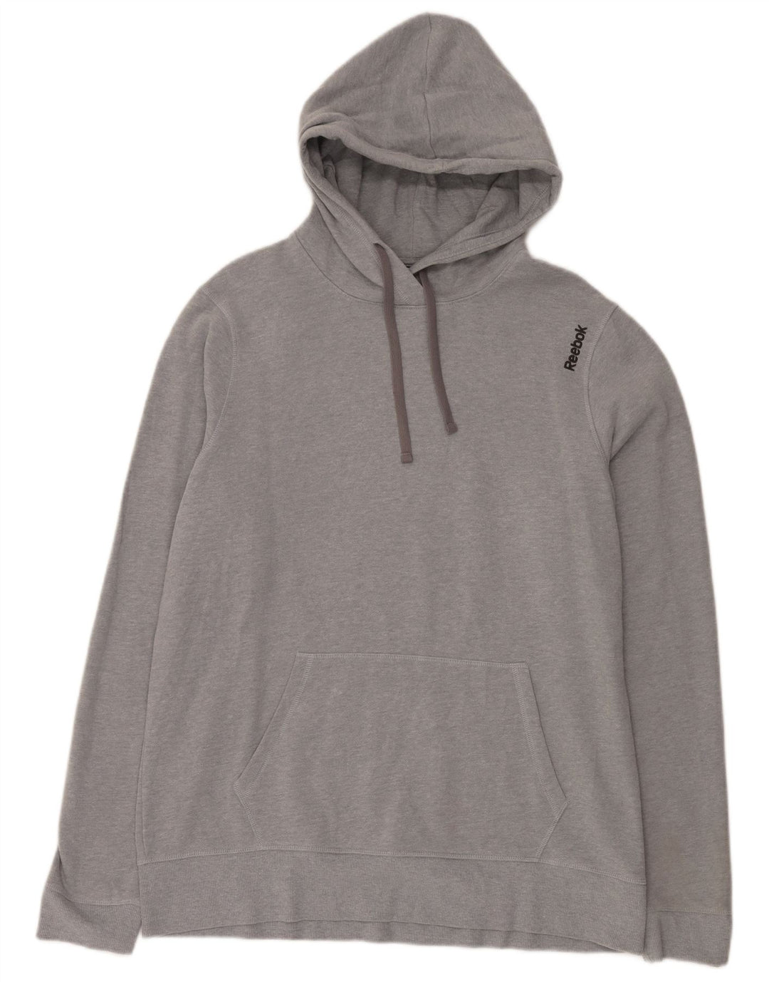 Reebok muška majica s kapuljačom, veliki sivi pamuk