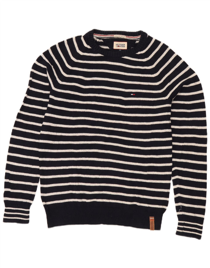 Tommy Hilfiger muški džemper s okruglim izrezom srednje tamnoplave pruge