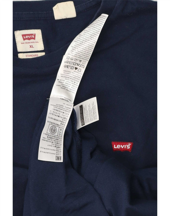 Levi's standardna muška majica dugih rukava XL tamnoplavi pamuk