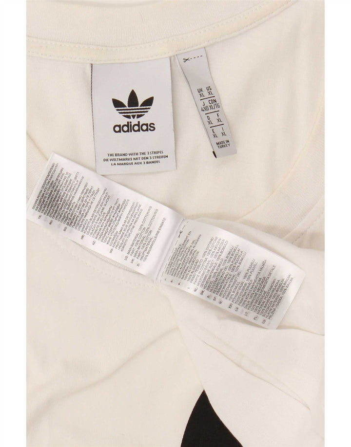 Adidas muški grafički prsluk XL bijeli pamuk