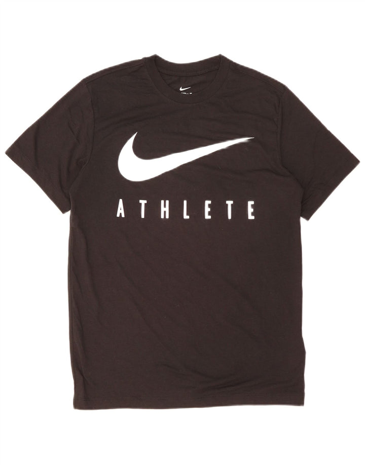 NIKE muška Dri Fit majica s kratkim rukavima, mali crni poliester