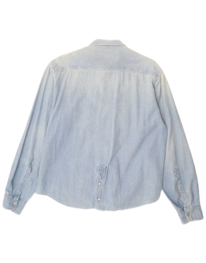 BENETTON muška traper košulja XL plava