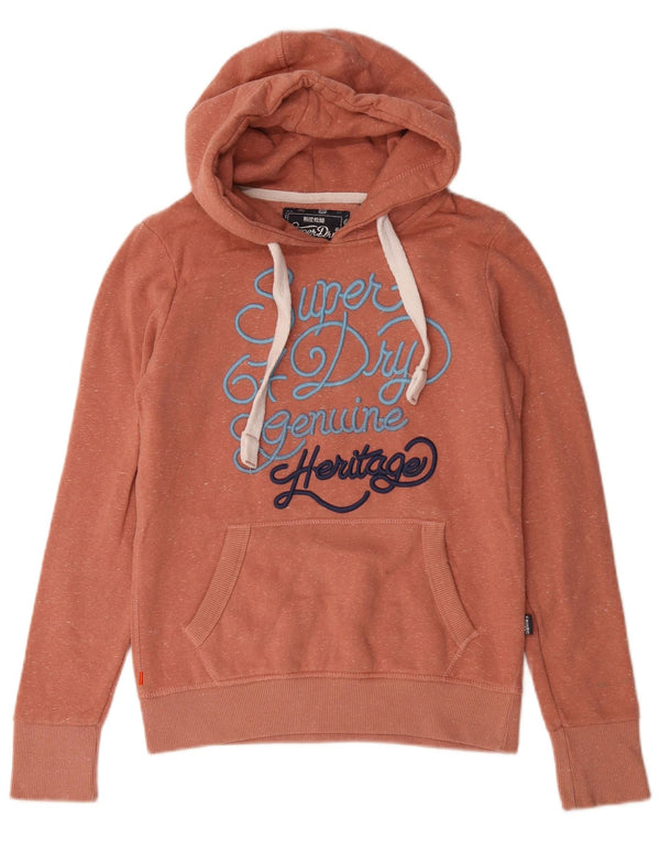 Superdry ženska majica s kapuljačom s kapuljačom UK 10 malih ružičastih flekastih pamuka