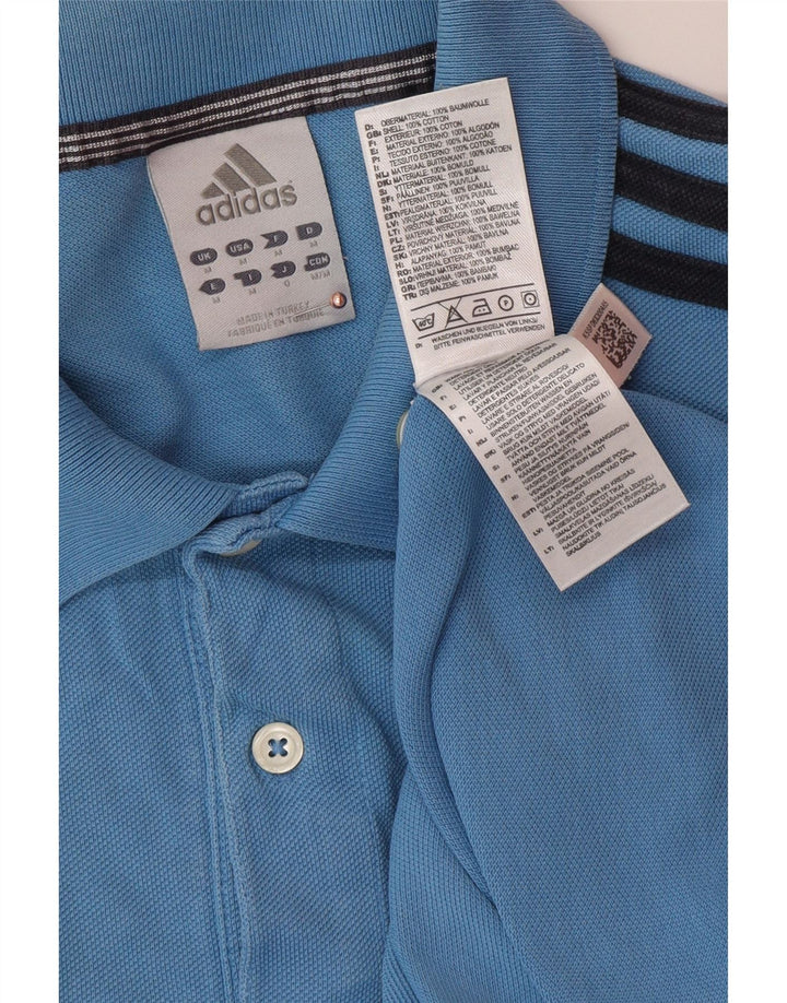 ADIDAS muška polo majica srednje plavi pamuk