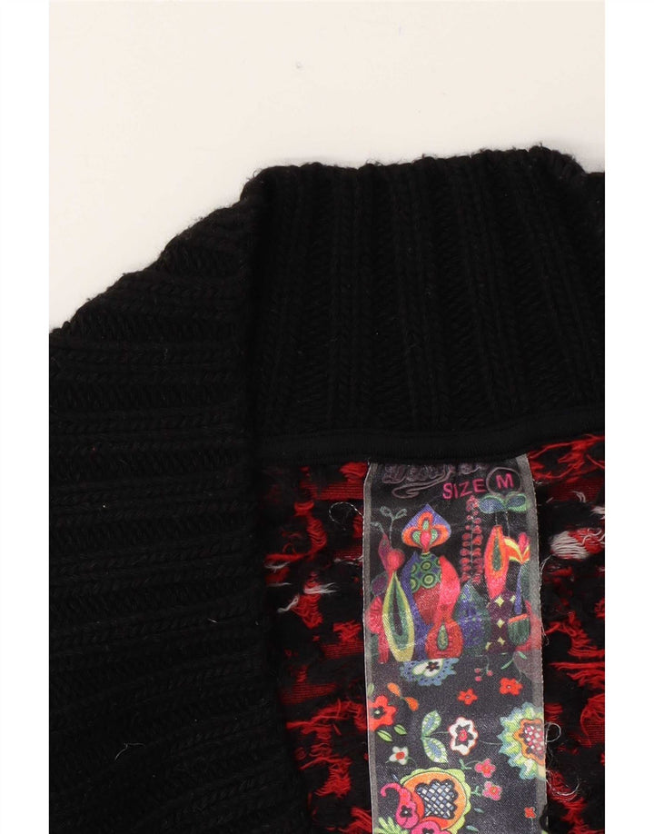 Desigual ženska top tunika s apstraktnim uzorkom UK 12 srednje crna