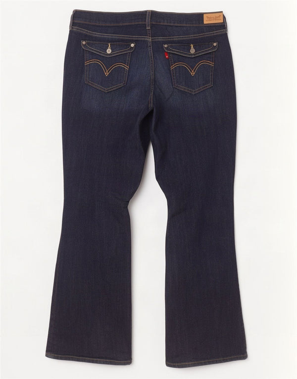 Levi's ženske 515 traperice visokog struka US 16 2XL W33 L32 tamnoplave