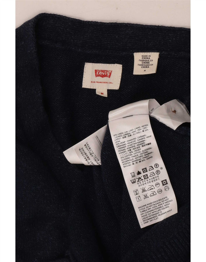 Levi's muški kardigan pulover srednje tamnoplave platnene boje