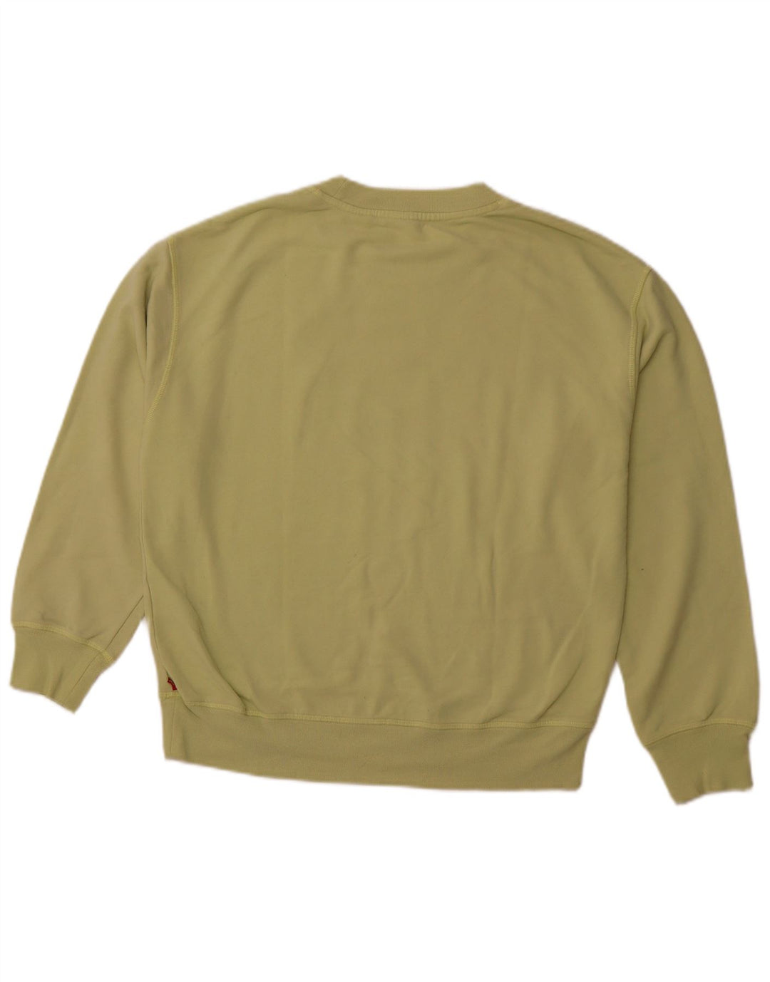 LEVI'S Womens Oversized Graphic Sweatshirt Jumper UK 10 Small Green Cotton