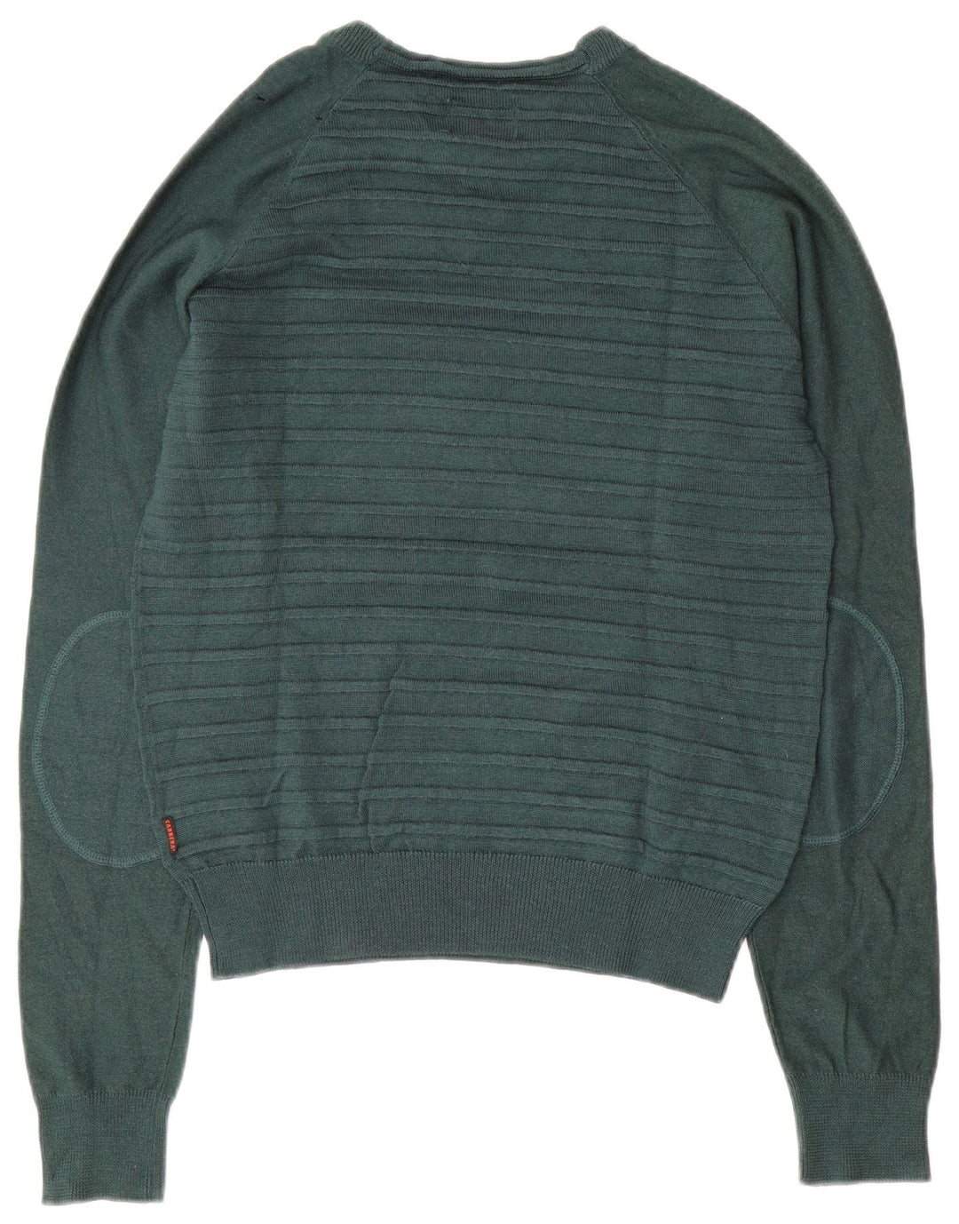 CARRERA ženski džemper s morskim izrezom UK 14 srednje zelene pruge