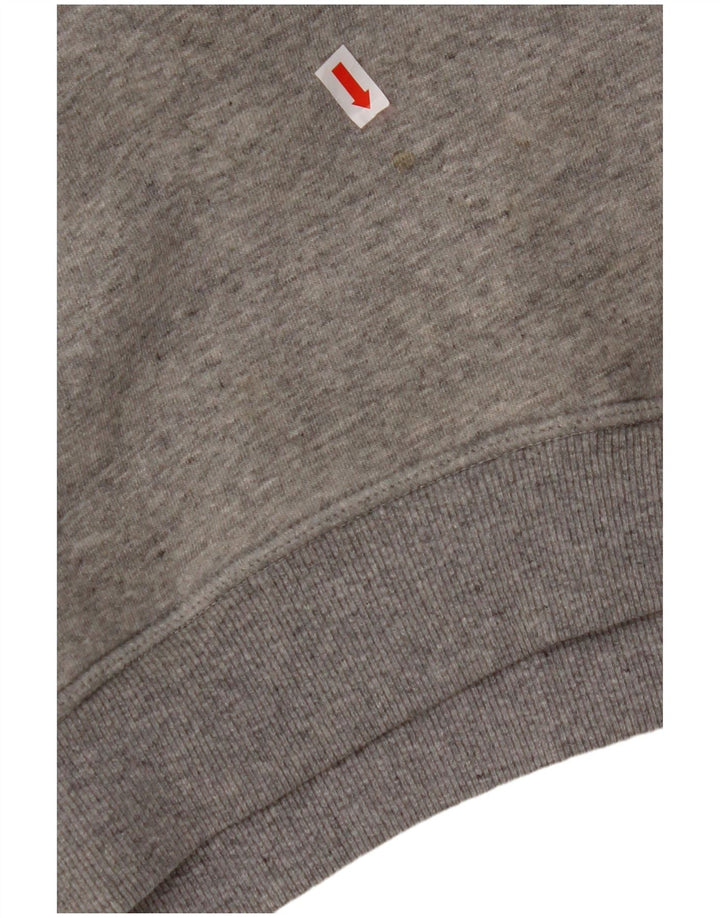 JACK WILLS Ženska velika majica s kapuljačom UK 10 Mali sivi pamuk