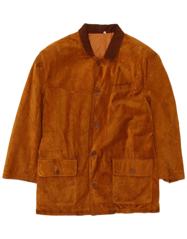 Vintage muški kaput od antilopa UK 42 XL smeđa koža