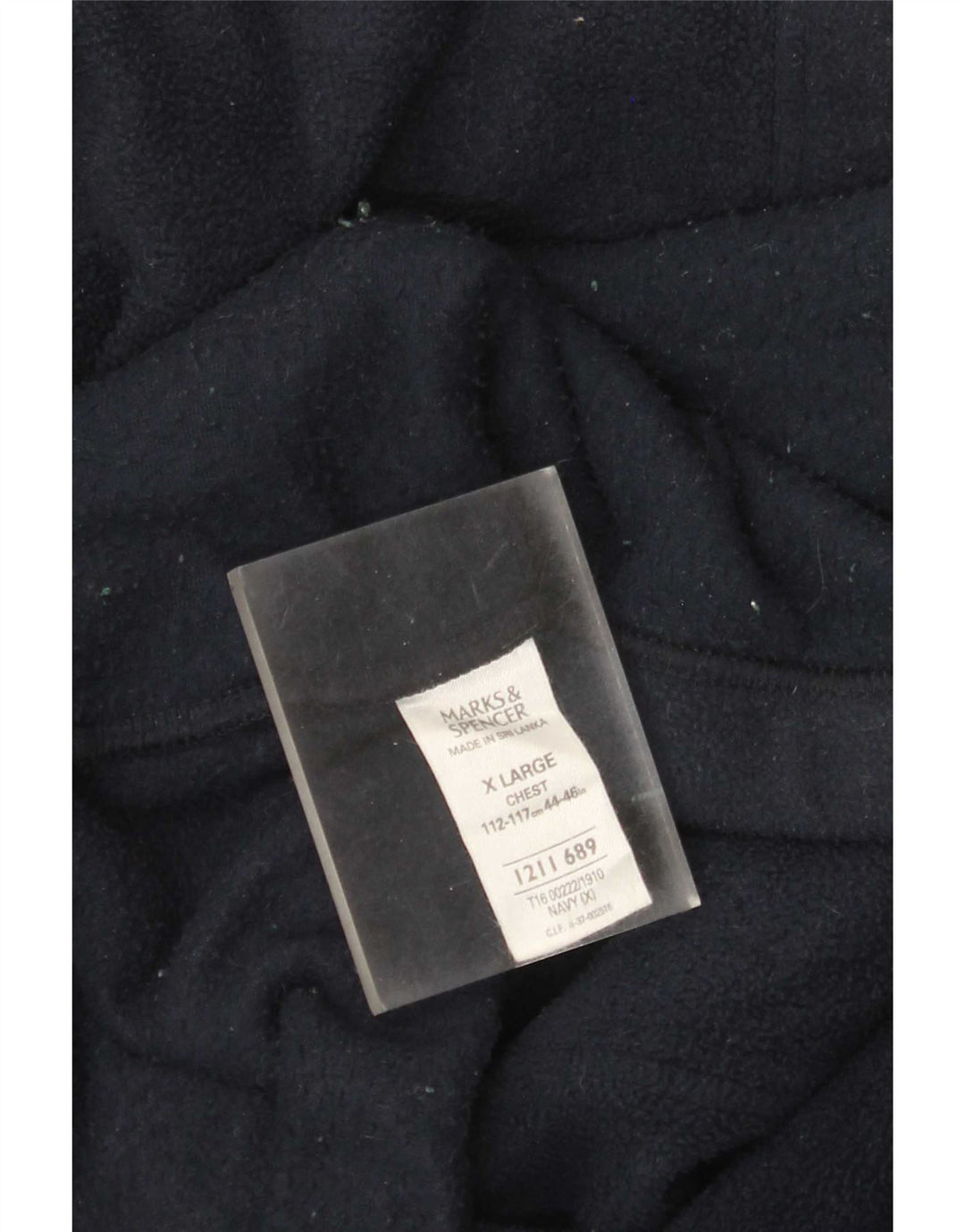 Marks & Spencer muška jakna od flisa UK 44 XL tamnoplavi poliester