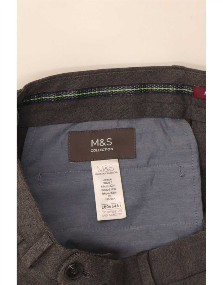 Marks & Spencer muške uske hlače W32 L33 sivi poliester