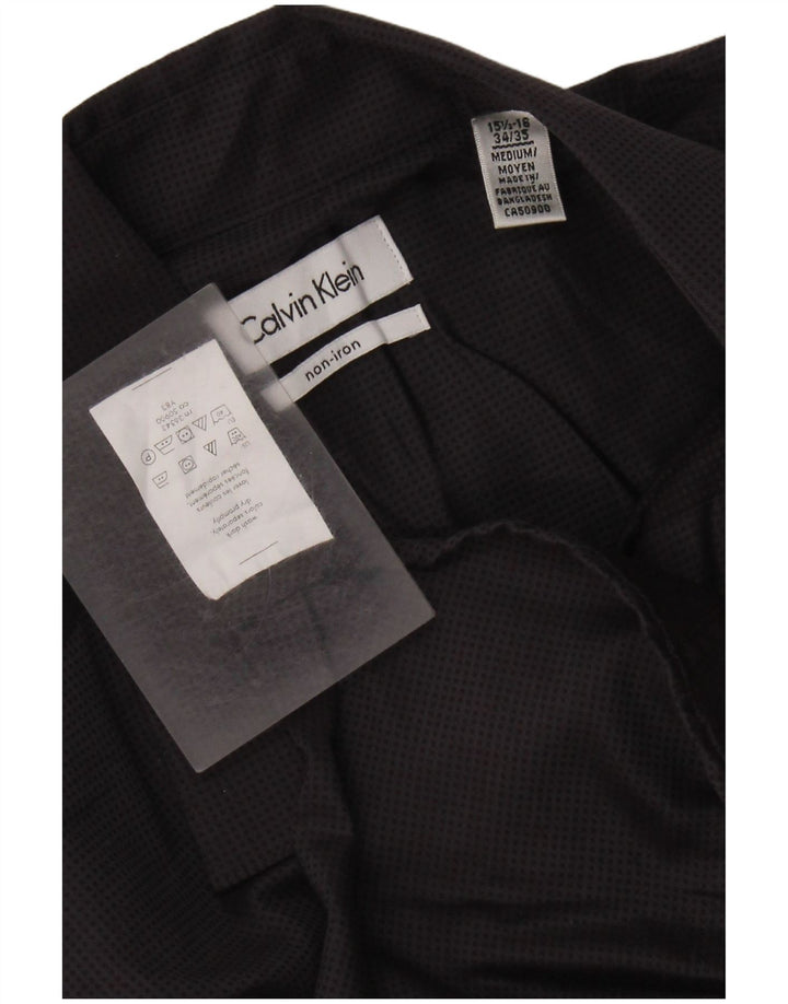 CALVIN KLEIN muška košulja veličina 15 1/2 16 pamuk srednje sive točke