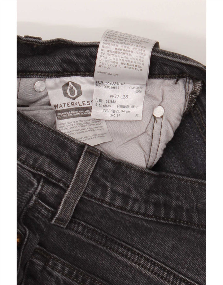 Levi's ženske 501 ravne traperice W27 L28 sivi pamuk