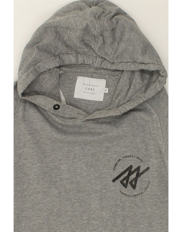 JACK & JONES Mens Hoodie Jumper Medium Grey Cotton | Vintage Jack & Jones | Thrift | Second-Hand Jack & Jones | Used Clothing | Messina Hembry 
