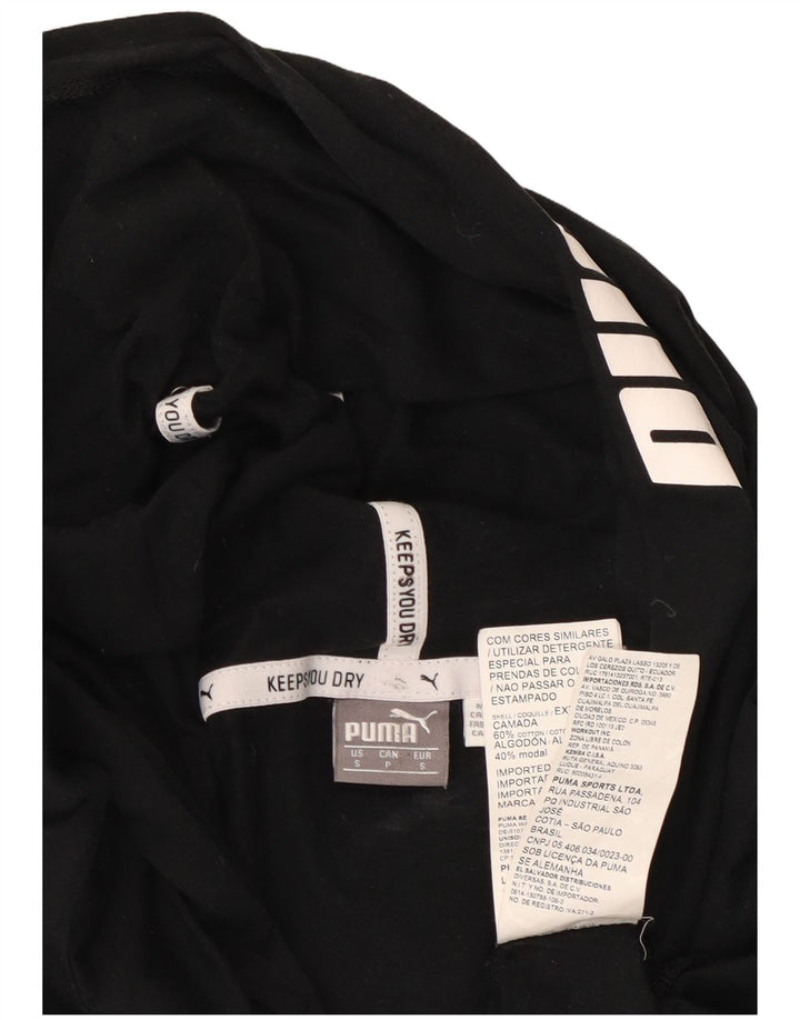 PUMA Ženska majica s kapuljačom dugih rukava UK 10 Mala crna pamuk