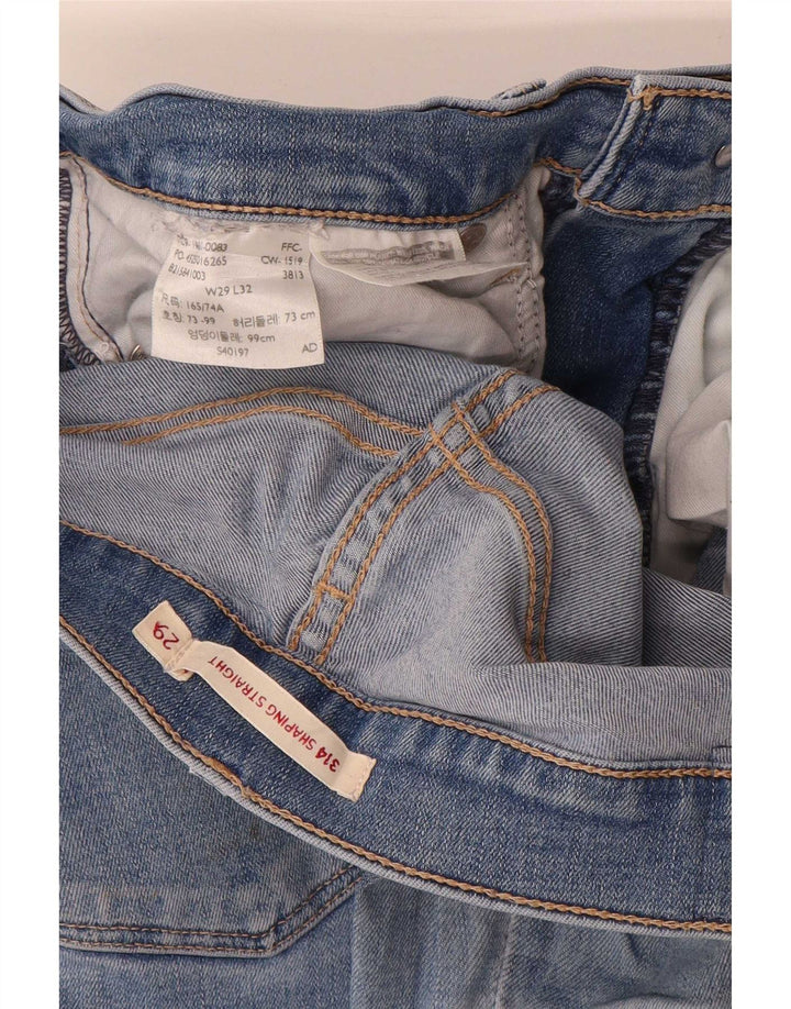Levi's ženske 314 ravne traperice za oblikovanje W29 L28 plave