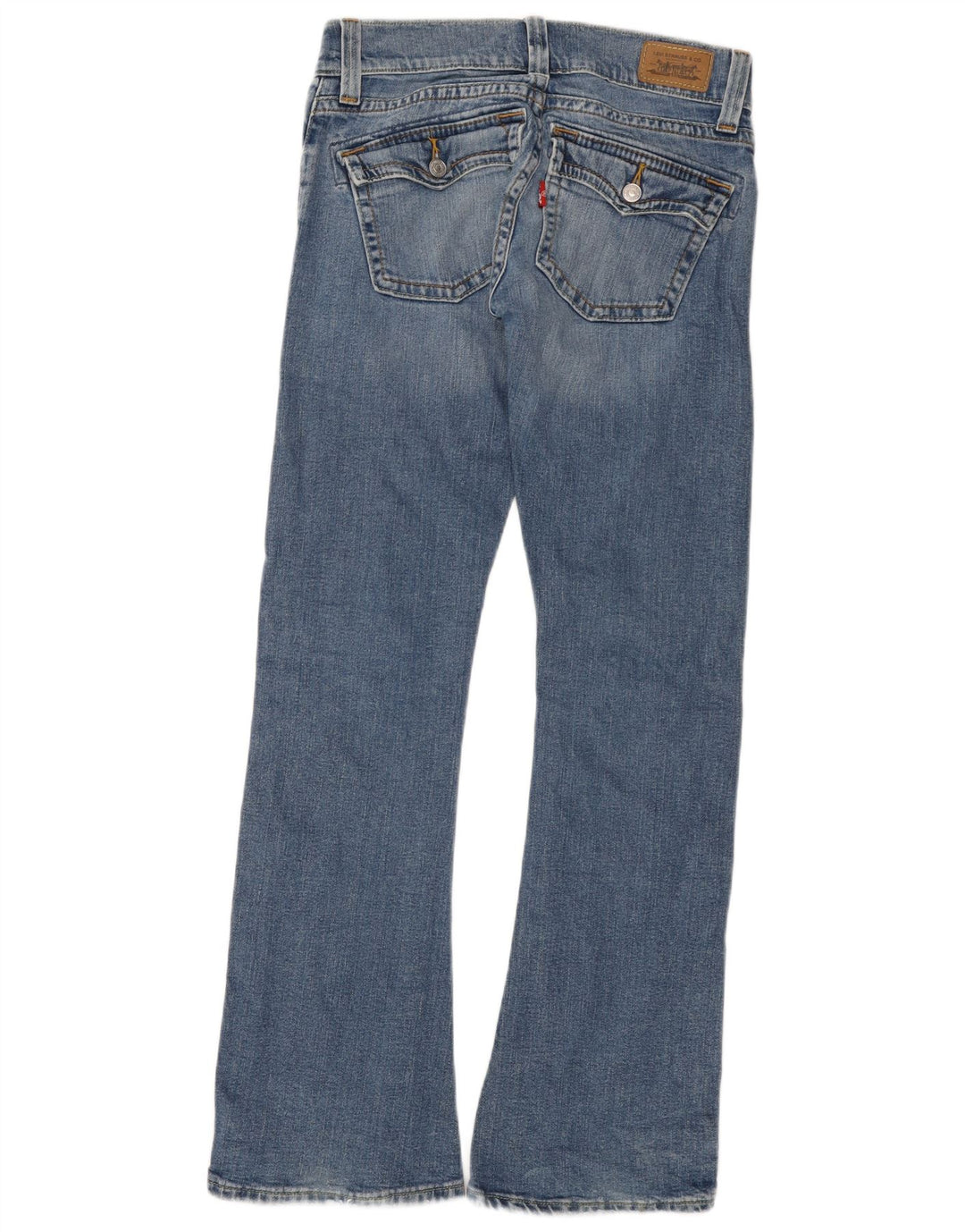 Levi's Ženske 504 Slouch Flared Jeans US 5 Srednje W28 L32 Plavi pamuk