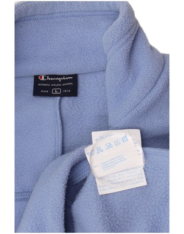 Champion muški džemper od flisa s patentnim izrezom, veliki plavi poliester