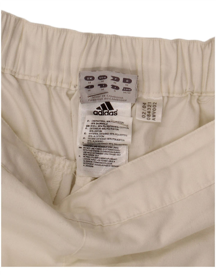 Adidas ženske grafičke kargo kratke hlače srednje veličine W34 sivobijeli poliester