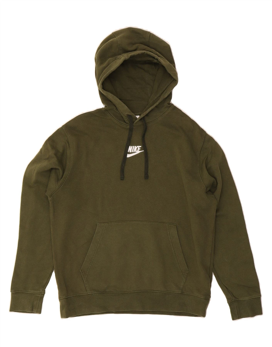 NIKE Mens Graphic Hoodie Jumper Medium Green Cotton Vintage Nike and Second-Hand Nike from Messina Hembry 