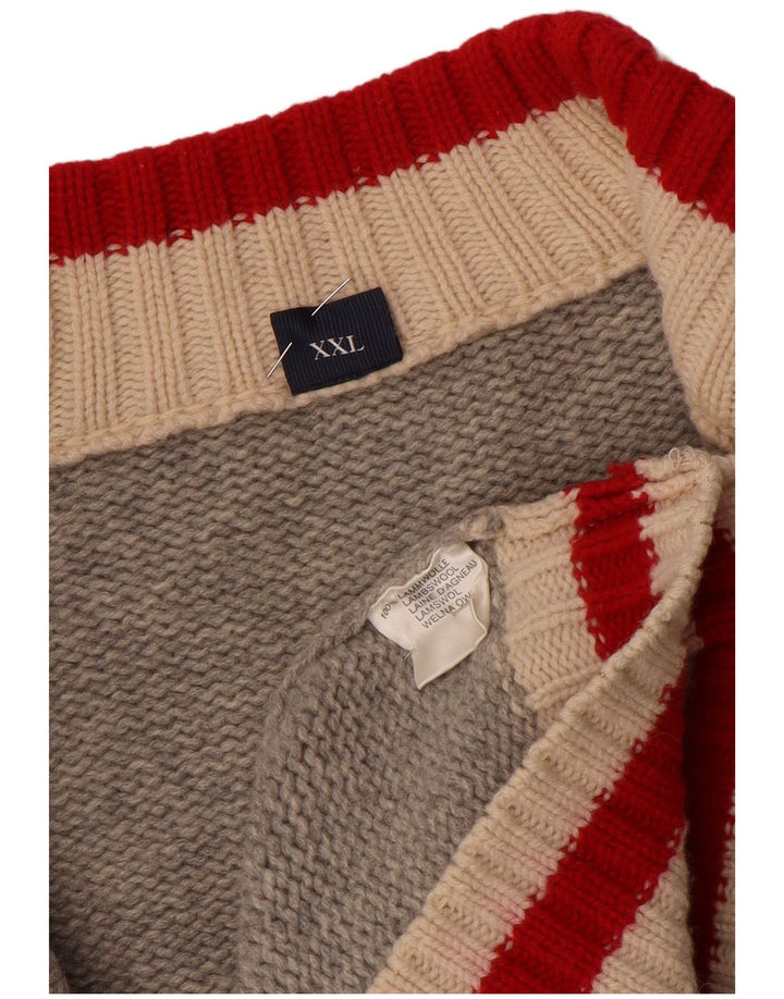 MC NEAL Muški džemper kardigan 2XL siva vunena