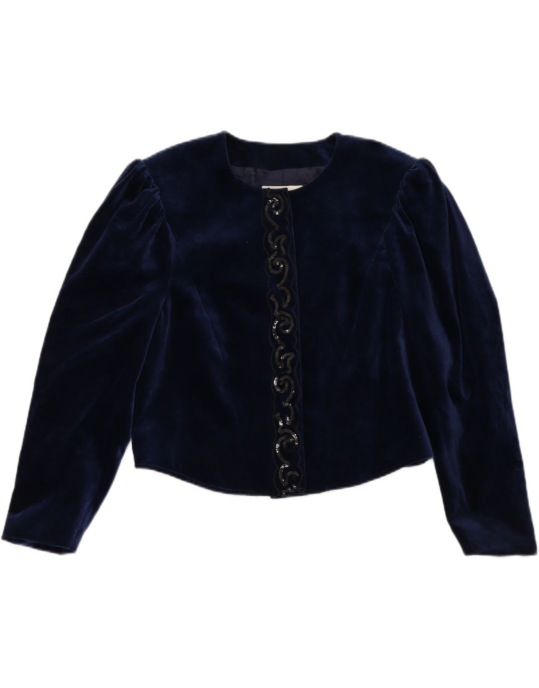 GERRY WEBER Womens Blazer Jacket IT 44 Medium Navy Blue Cotton Vintage Gerry Weber and Second-Hand Gerry Weber from Messina Hembry 