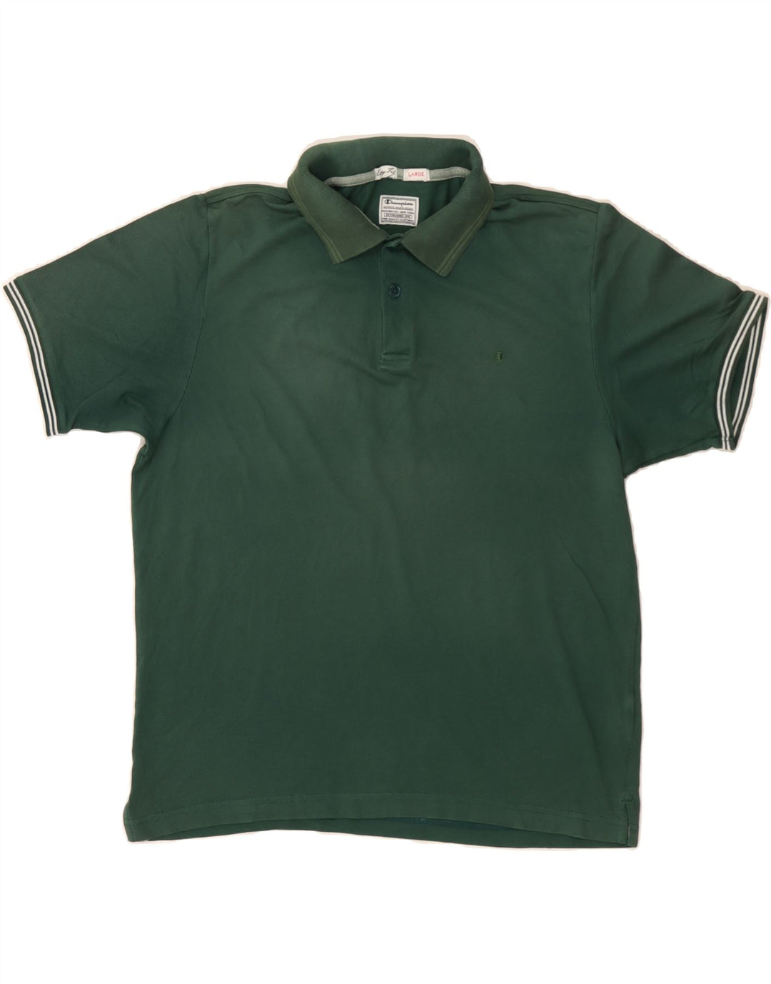 CHAMPION Mens Easy Fit Polo Shirt Large Green Vintage Champion and Second-Hand Champion from Messina Hembry 