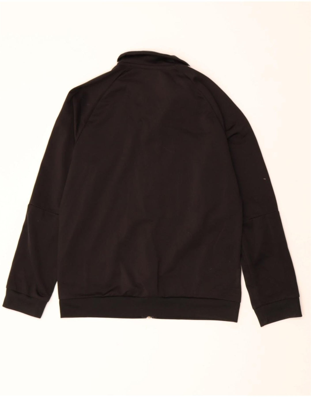 Adidas Boys Climalite Tracksuit Top Jacket 11-12 Years Black Polyester