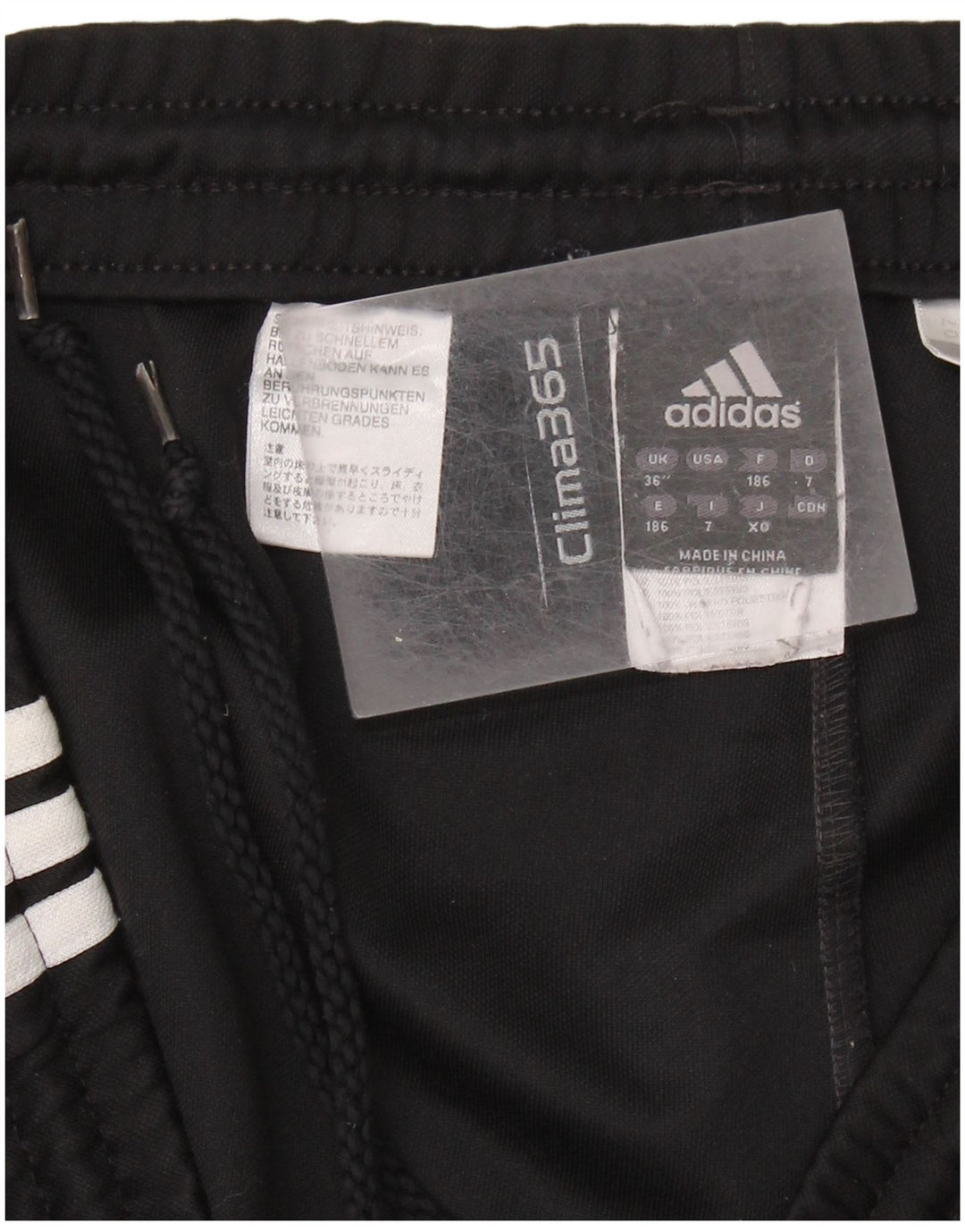 ADIDAS muške hlače za trenirku Clima 365 velike crne poliesterske