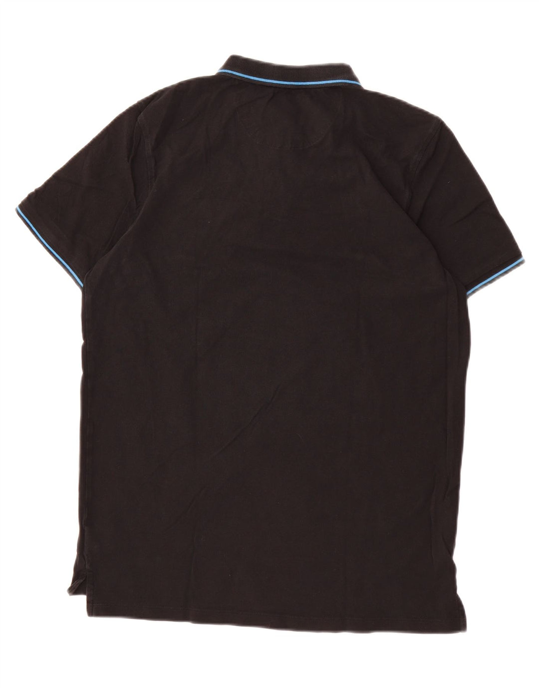 LEE Mens Tall Regular Fit Polo Shirt Large Black Cotton Vintage Lee and Second-Hand Lee from Messina Hembry 