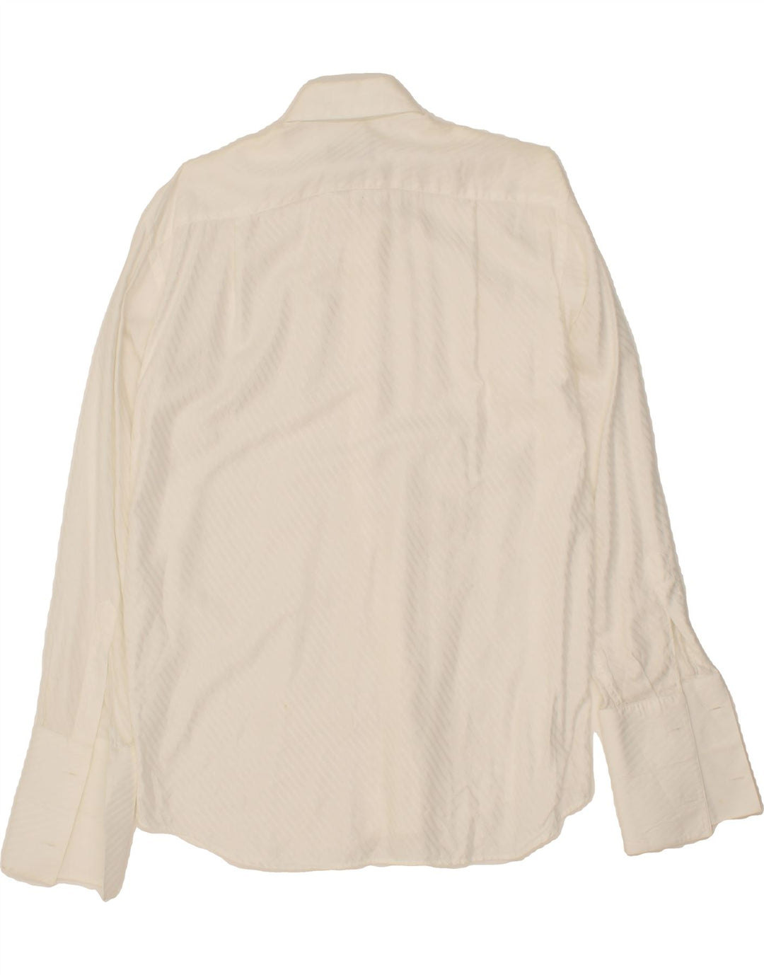 ROCCOBAROCCO Mens Formal Shirt Size 15 38 Medium White Striped Cotton Vintage Roccobarocco and Second-Hand Roccobarocco from Messina Hembry 
