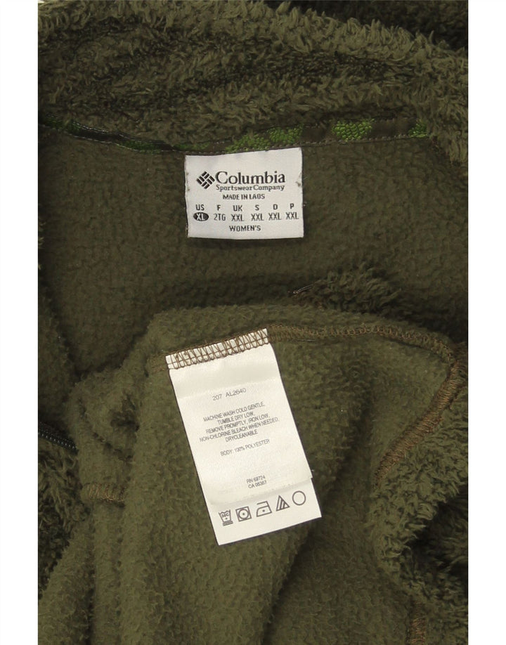 COLUMBIA ženska jakna od flisa UK 20 2XL kaki poliester