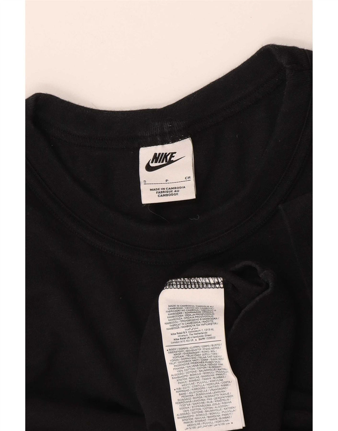 Nike Muška majica kratkih rukava Mala crna pamučna majica
